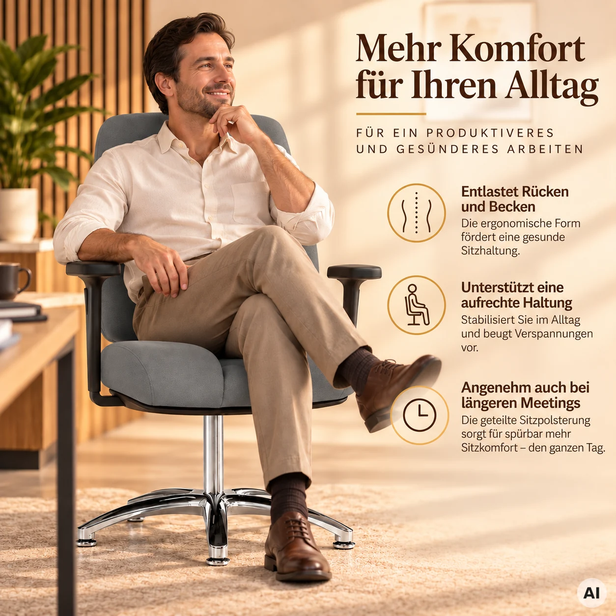 Mister ShapeUp ME - Konferenzstuhl für Männer