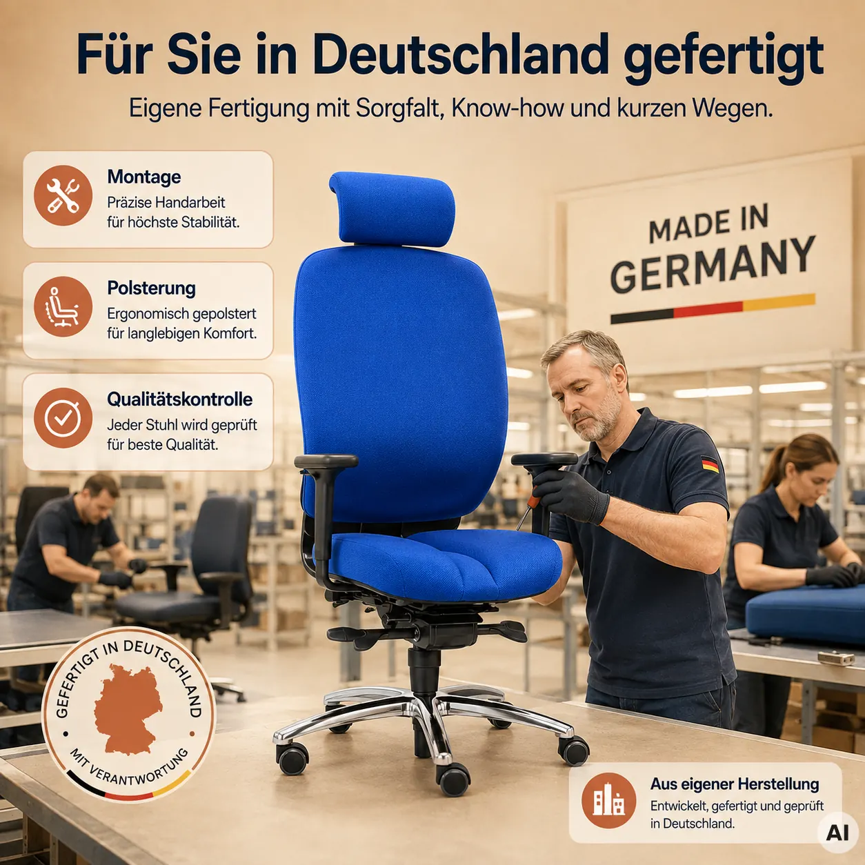 Office - Bürostuhl gegen Steißprobleme